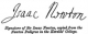 Signature of Sir Isaac Newton